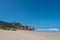 A panoramic view of the lagoon of Knysna, South Africa.beach in Knysna, Western Cape, South Africa