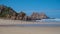 A panoramic view of the lagoon of Knysna, South Africa.beach in Knysna, Western Cape, South Africa