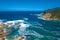 A panoramic view of the lagoon of Knysna, South Africa.beach in Knysna, Western Cape, South Africa