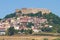 Panoramic view of Lagopesole. Basilicata. Italy.