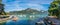 Panoramic view at the Lake Annecy in France