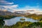 Panoramic view of Lake Bled from Ojstrica Hill, Slovenia