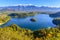 Panoramic view of Lake Bled, Slovenia