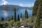 Panoramic view of Lake Como from the castle of Vezio_the promontory of Bellagio