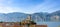 Panoramic view of the lakeside town Malcesine with the Scaliger Castle at Lake Garda