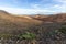 Panoramic view at landscape from viewpoint mirador astronomico de Sicasumbre between Pajara and La Pared   on canary island