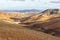 Panoramic view at landscape from viewpoint mirador astronomico de Sicasumbre between Pajara and La Pared   on canary island