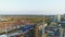 Panoramic View Large Powerful Gas and Oil Refinery Complex