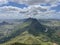 Panoramic view from Le Pouce Mauritius Island