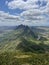 Panoramic view from Le Pouce Mauritius Island