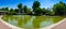 Panoramic view of Lecoq garden pond, Clermont-Ferrand