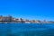 Panoramic view of the left embankment of Old Port of Marseille. Vieux-Port de Marseille, France