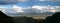 Panoramic view of Lenin Peak from Alay range