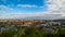 A panoramic view from Letna over Prague in the summer