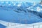 Panoramic view with Lifts on Hintertux Glacier in Austria