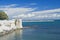 Panoramic view with lighthouse.