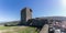 Panoramic view at the Linhares da Beira Castle, on Linhares da Beira village downtown, Viseu, Portugal