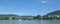 Panoramic View of Linz am Rhein at Rhine River,Germany