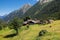 Panoramic view of little alpine village in Valle Anzasca Piedmont Italy