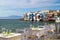 Panoramic view of little Venice on Mykonos Island