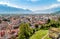 Panoramic view of Locarno city, Switzerland