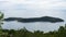 Panoramic view of Lokrum Island Dalmatian Coast of Adriatic Sea in Dubrovnik. Blue sea, beautiful landscape, aerial view,