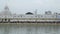 Panoramic view of long queue in front of Golden temple in Amritsar.