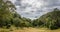 Panoramic view looking out to sea towards the eastern blackrock in Devon