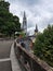 Panoramic View of Lourdes Basilica - Majestic Architecture and Spiritual Serenity