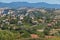 Panoramic view of Lozenitsa Village and Vine plantations near Melnik town, Bulgaria
