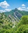 Panoramic view in the Lucanian Dolomites, province of Potenza, Basilicata.