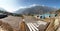 Panoramic view Lukla village and Lukla airport, Khumbu valley, Solukhumbu, Everest area, Nepal