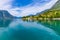 Panoramic view Lustrafjorden in Norway