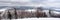 Panoramic View of Luzicke Mountains in The Czech Republic in Winter