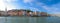 Panoramic view of Lyon skyline during a sunny day, France