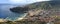 Panoramic view machico madeira south coast portugal