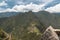 panoramic view Machu Picchu, Peru - Ruins of Inca Empire city and Huaynapicchu Mountain, Sacred Valley