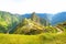 Panoramic view of Machupicchu world heritage site at Cusco Peru