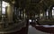 Panoramic view of the main stairs that receive from the main entrance to the members of the Parliament of Budapest, Hungary.