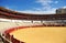 Panoramic view of Malagueta, the Malaga bullring, Andalusia, Spain