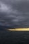 Panoramic view of the malecon, beautiful sunset on the beaches of Puerto Vallarta Jalisco in Mexico