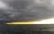 Panoramic view of the malecon, beautiful sunset on the beaches of Puerto Vallarta Jalisco in Mexico