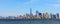 Panoramic view of Manhattan skyline