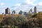 Panoramic view of Manhatten from the Central Park