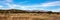 Panoramic view of the Manzano Mountains from Abo Mission in New Mexico