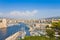 Panoramic view of Marseille harbor Europe-France