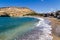 Panoramic view of Matala beach south Crete