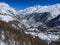 Panoramic view of Mattertal matter valley, Zermatt, Switzerland