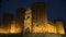Panoramic view of medieval Castel Nuovo in the evening, attractions in Naples