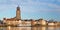 Panoramic view of the medieval Dutch city Deventer